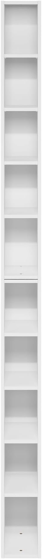 Furinno Fulda Book Shelf, 10-Tier Bookshelf, Space Saving Storage Shelf Bookcase - Image 6
