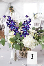 10 PCS Orchid Artificial Flowers Fake Orchid Silk Flowers 27 inches Purple Blue Faux Flowers Artificial Orchids for Wedding Dinning Home Decoration(Purple Blue) - Image 7