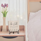 Home Decor, Farmhouse Be Still And Know That I Am God Shelf Decor For Living Room, Christian Gifts For Women Men, Entryway Tv Stand Fireplace Mantle Coffee Table Decoration (Still-15) - Image 3