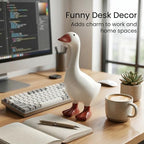 Desk Goose 7 inch Gifts for Women, Mini Desktop Goose Statue Decor for Living Room Bedroom Bookshelf and Office - Image 4