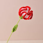 10 Pcs Hand-woven Carnations, Crochet Carnation Flower Bouquet, Multicolor - Image 6