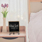 Modern Farmhouse Decor, Home Decor For Living Room, Boho Chic Aesthetic Shelf Decorations, Christian Dear God Sign, Farm House Entryway Tv Stand Fireplace Coffee Table Decoration (01) - Image 4