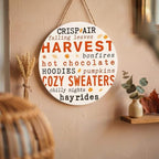 Hello Fall Decorations for Home, Fall Wooden Door Sign - Image 6