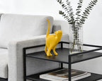 7 Inch Yellow Proud Cat Statue - Image 7