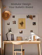 Fluxynara Felt Bulletin Board & Cork Board Alternative 48'' x 36'' - Image 6