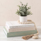 Emibele 3 Pack Fake Linen Book Storage Boxes Modern Home Shelf Table Decor by Emibele