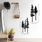 ESTART Metal Pine Tree Wall Art, Metal Tree Wall Decor - Image 3