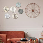 Barydat 6 Pcs Boho Wooden Plant Wall Art Decor,Round,8 Inch, 10 Inch - Image 4