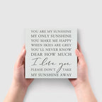 You are My Sunshine Sign Wood Sign, Inspirational Positive Quotes Wooden Block Decorations Sign Desk Decor for Home Office Classroom School Table Shelf Decoration - Image 5