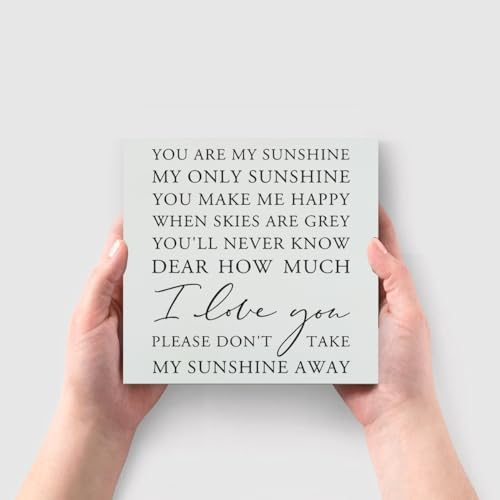 You are My Sunshine Sign Wood Sign, Inspirational Positive Quotes Wooden Block Decorations Sign Desk Decor for Home Office Classroom School Table Shelf Decoration - Image 5