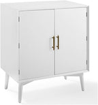 Home Square 2 Door Wood Bar Cabinet Set in White - Image 3
