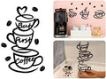 4eN But First Coffee Wall Sign – Modern MDF Wooden Wall Decor for Kitchen & Coffee Bar – Stylish Cafe & Coffee Corner Decoration-11 Pieces by 4eNHighQualityProducts