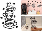 4eN But First Coffee Wall Sign – Modern MDF Wooden Wall Decor for Kitchen & Coffee Bar – Stylish Cafe & Coffee Corner Decoration-11 Pieces by 4eNHighQualityProducts