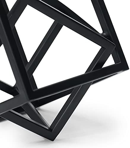 DreamsEden Small Geometric Sculpture, Metal Cube Decorative Ornaments Modern Home Decor Accent - Image 6