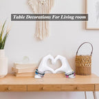 Hand Heart Decorative Statue, White Heart Decoration, Modern Art Home Decoration for Room Coffee Table Office Shelf on Entryway Entrance Tabletop Decoration and Ornament. - Image 3