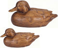 Soaoo 2 Packs Duck Home Decor Statues Rustic Vintage Resin Animal Figurines Countryside Farmhouse Decor for Desktop Living Room Nursery Shelf Indoor Decorative Accents by Soaoo