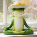 Mushroom Decor, Cute Resin Mushroom Statue, Home Garden Decor by DearKeeps