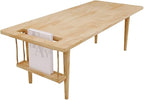WoodShine Mid Century Modern Mini-Swing Wooden Coffee/Tea Table, Real Solid by WoodShine