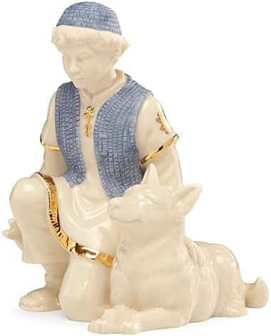 Lenox 853743 First Blessing Nativity Shepherd & Dog Figurine by Lenox