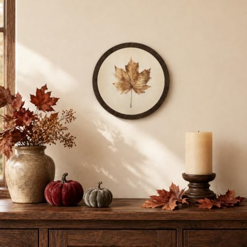 Vintage Fall Leaf Wall Deoor, Halloween Cottagecore Wall Art - Image 2