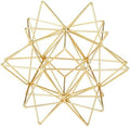 Gold Geometric Sphere Metal Tabletop Decor Sculpture by YiLifebes-EasytoLife
