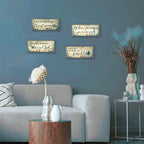 4 Pieces Sea Turtle Decor Ocean Beach Bathroom Decor With Bible Verses Wooden Christian Farmhouse Sign for Home Religious Prayer Wall Art for Living Room Office Bedroom(Turtle,10x4") - Image 7