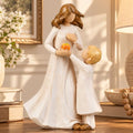 Mother and Son Figurine, Mom and Boy Resin Gift, Family Sculpture by Unknown