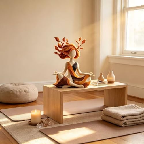Serenity Growth Meditation Figurine – Abstract Resin Yoga Sculpture for Mindfulness & Inner Peace, Aesthetic Home Decor Statue for Living Room, Bedroom, Desk, Relaxation Gift - Image 6