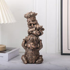 Vintage Western Cowboy Animal Figurine - Resin Decorative Statue with Star-Embellished Hat, Rustic Home Décor Accent for Shelf/Table, Collectible Gift for Western Enthusiasts (SANDIENIU) - Image 7