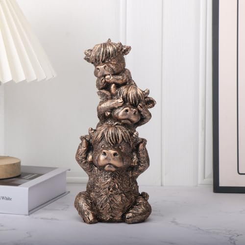 Vintage Western Cowboy Animal Figurine - Resin Decorative Statue with Star-Embellished Hat, Rustic Home Décor Accent for Shelf/Table, Collectible Gift for Western Enthusiasts (SANDIENIU) - Image 7