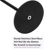 Exilon Black Hand Towel Holder Stand for Bathroom Vanity Countertop Stainless Steel T-Shape Freestanding Towel Rack Stand Towel Bar for Bathroom Kitchen (Black Matte) - Image 7