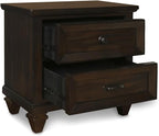 New Classic Furniture Sevilla 6-Piece Wood King Bedroom Set in Walnut - Image 7