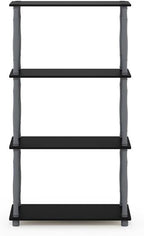 Furinno Turn-N-Tube 4-Tier Multipurpose Shelf Display Rack, Classic Tubes - Image 3
