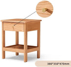 NightStand/Sofa Table Chinese Style Solid Wood Bedside Table Modern Minimalist - Image 3