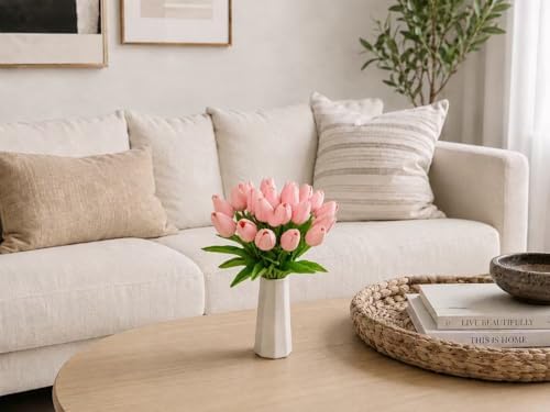 Mandy's 20pcs Artificial Light Pink Tulips - Image 6