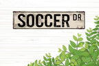 CSWLJS Rustic Metal Tin Signs Home Decoration Soccer Sign Fan Soccer Player Soccer Gift Soccer Decor Soccer Athlete Football Street Sign Art Wall Decor Metal Sign 4x16 Inch - Image 6