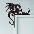 CUTHOLLOW Dragon Door Topper Sign Metal Wall Art Decor by CUTHOLLOW
