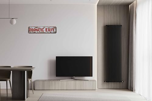 Vintage Tin Dramatic Exit Sign Retro Metal Sign for Outdoor Decoration - Outdoor Funny Wall Art Plaque 4x16 Inch - Image 5