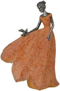 Guichifun Fairy Statue Orange Leaf Angel Girls Fall Decor by Guichifun
