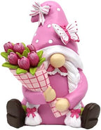 Pink Gnomes Decorations for Home Office Pink Outdoor Decor Gifts by AllaboutGnomesDecor
