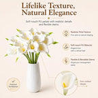 Mandy's 12pcs White Calla Lily Artificial Flowers - Image 2