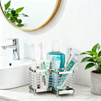 Toothbrush Holders for Bathrooms, Stainless Steel Toothpaste Organizer - Image 7