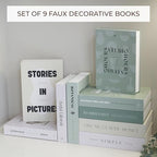 Beautiful Decorative Books - Set of 9 Boxes for Coffee Table Decor - Image 3