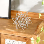 Metal Geometric Table Top Decor, 3D Sliver Spheres Decorative Accents Balls, Iron Abstract Sculpture Objects for Home Decor, Coffee Table Top Decorations for Home Office Living Room Bedroom Decor - Image 2