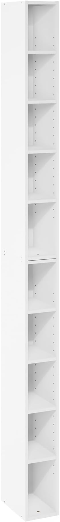 Furinno Fulda Book Shelf, 10-Tier Bookshelf, Space Saving Storage Shelf Bookcase - Image 5
