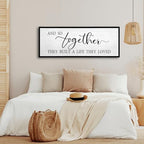 And So Together They Built A Life They Loved Wall Decor 32"X12" Black - Image 7