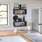 RICHER HOUSE Floating Shelves Bathroom, Wall Mounted Shelf Over Toilet - Image 6