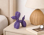 4 Inch Matte Purple Balloon Dog Sculpture - Image 5