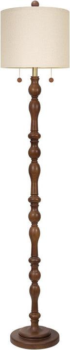 65.5" Natural Real Wood Floor Lamp - Image 7
