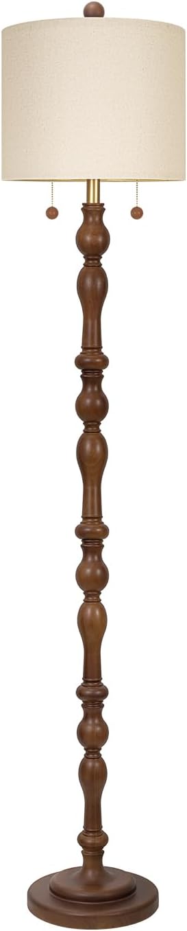 65.5" Natural Real Wood Floor Lamp - Image 7
